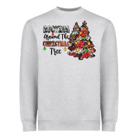 Heather Grey rocking around the christmas tree Heavyweight Sweatshirt - JahusDesignShop