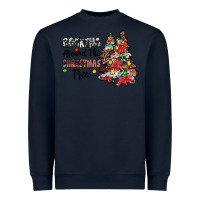 Navy rocking around the christmas tree Heavyweight Sweatshirt - JahusDesignShop