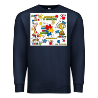 Navy autism Premium Sweatshirt - Artiststas