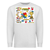 Oatmeal Heather autism Premium Sweatshirt - Artiststas