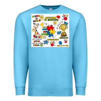 Ocean Blue autism Premium Sweatshirt - Artiststas