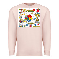 Pale Pink autism Premium Sweatshirt - Artiststas