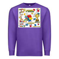 Purple autism Premium Sweatshirt - Artiststas