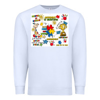 White autism Premium Sweatshirt - Artiststas