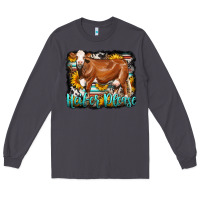 Smoke Western Heifer Please Simmental Cow Long Sleeve Tee - LillyAllenDesigns
