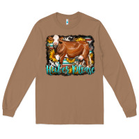 Toasted Coconut Western Heifer Please Simmental Cow Long Sleeve Tee - LillyAllenDesigns