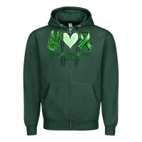 Peace Love Cure Liver Cancer Zipper Hoodie | Teevron