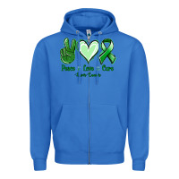 True Royal Peace love cure Liver Cancer Zipper Hoodie - NancyCooperArtShop