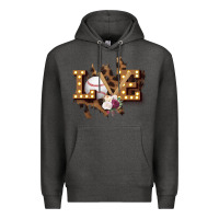 Charcoal Heather Love Softball Premium Hoodie - Bettercallsaul