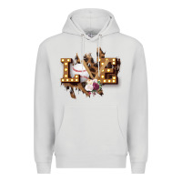 Dove Grey Love Softball Premium Hoodie - Bettercallsaul