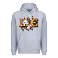 Heather Grey Love Softball Premium Hoodie - Bettercallsaul