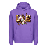 Purple Love Softball Premium Hoodie - Bettercallsaul