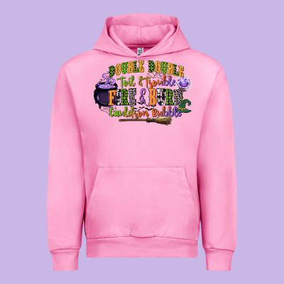 Double Double Toil And Trouble Fire And Burn Cauld Urban Hoodie Designed By Cowgirlartshop