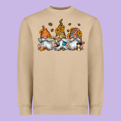 Coffee Gnomes Heavyweight Sweatshirt Designed By Jasminsmagicworld
