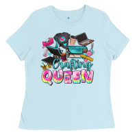 Baby Blue crafting queen Ladies Tee - JahusDesignShop