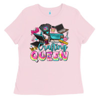 Bubblegum Pink crafting queen Ladies Tee - JahusDesignShop