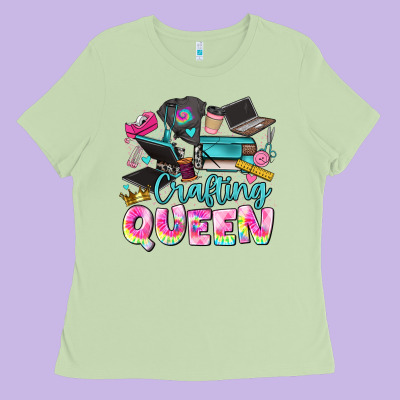 Crafting Queen Ladies Tee Designed By Jahusdesignshop