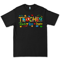 Black teacher teach love inspire tbw Premium Tee - texasbilliewilder
