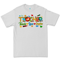 Dove Grey teacher teach love inspire tbw Premium Tee - texasbilliewilder