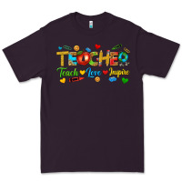 Plum teacher teach love inspire tbw Premium Tee - texasbilliewilder
