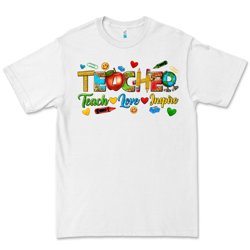 Teacher Teach Love Inspire Tbw Premium Tee by texasbilliewilder | Teevron