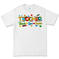 White teacher teach love inspire tbw Premium Tee - texasbilliewilder