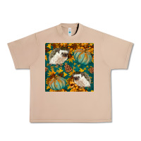 Burro hedgehog and pumpkins seamless pattern Urban Heavy Tee - BundleAndBundleShop