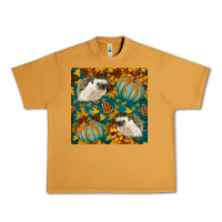 Peanut Butter hedgehog and pumpkins seamless pattern Urban Heavy Tee - BundleAndBundleShop