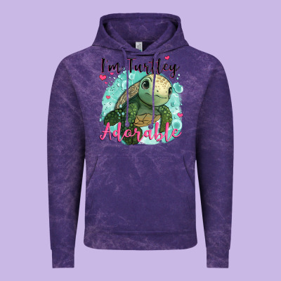 I'm Turtley Adorable Vintage Hoodie Designed By Jahusdesignshop