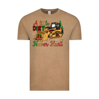 Vintage Coffee Christmas A Little Dirt Never Hurt Vintage Tee - Artiststas