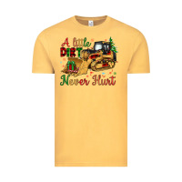 Vintage Mustard Christmas A Little Dirt Never Hurt Vintage Tee - Artiststas