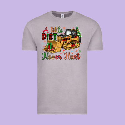 Christmas A Little Dirt Never Hurt Vintage Tee Designed By Artiststas