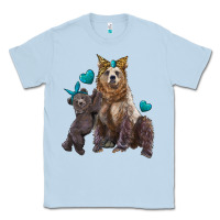 Dusty Blue mama bear and baby bear Classic Tee - Artiststas