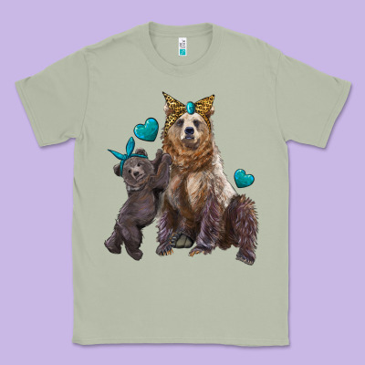 Mama Bear And Baby Bear Classic Tee Designed By Artiststas