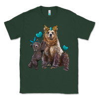 Sports Green mama bear and baby bear Classic Tee - Artiststas