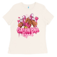 Bone galentine squad afro girl sneakers Ladies Tee - RanaPortraitStore