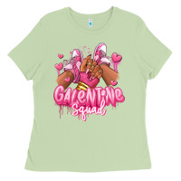 Matcha galentine squad afro girl sneakers Ladies Tee - RanaPortraitStore