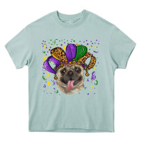 Arona Mardi gras hat pug Heavy Core Tee - RanaPortraitStore