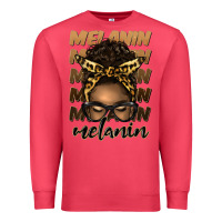 Cardinal melanin afro messy bun Premium Sweatshirt - Artiststas