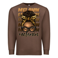 Chestnut melanin afro messy bun Premium Sweatshirt - Artiststas