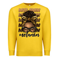 Lemon melanin afro messy bun Premium Sweatshirt - Artiststas