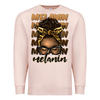 Pale Pink melanin afro messy bun Premium Sweatshirt - Artiststas