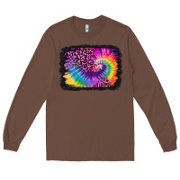 Chestnut tie dye leopard glitter background Long Sleeve Tee - Jasminsmagicworld