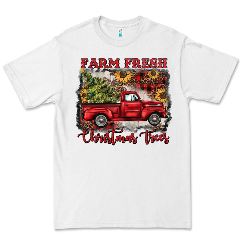 Farm Fresh Christmas Trees Premium Tee by BarkalooDesign | Teevron