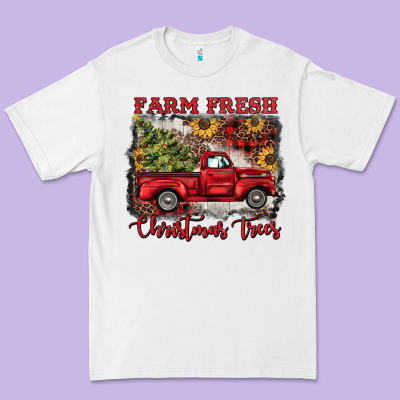 Farm Fresh Christmas Trees Premium Tee Designed By Barkaloodesign