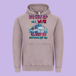 Husband And Wife Cruising Partners For Life Vintage Hoodie Designed By Jahusdesignshop
