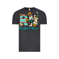 Vintage Black rn registered nurse Vintage Tee - Artiststas
