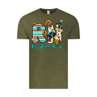 Vintage Olive rn registered nurse Vintage Tee - Artiststas