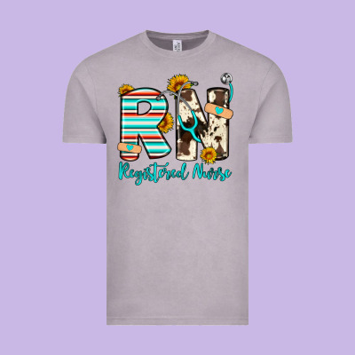 Rn Registered Nurse Vintage Tee Designed By Artiststas