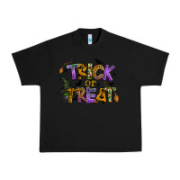 Black trick or treat Urban Heavy Tee - BundleAndBundleShop